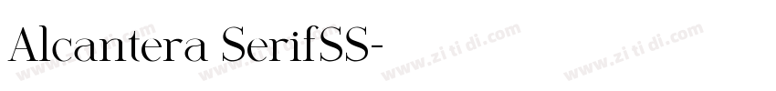 Alcantera SerifSS字体转换